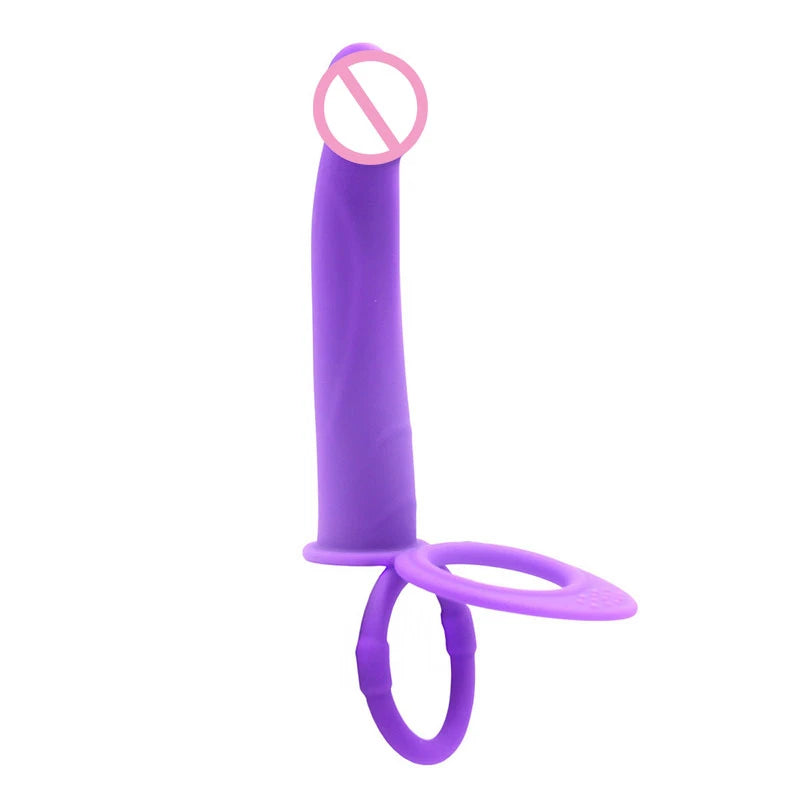 Double Penetration Anal Plug Dildo Vibrator 18+