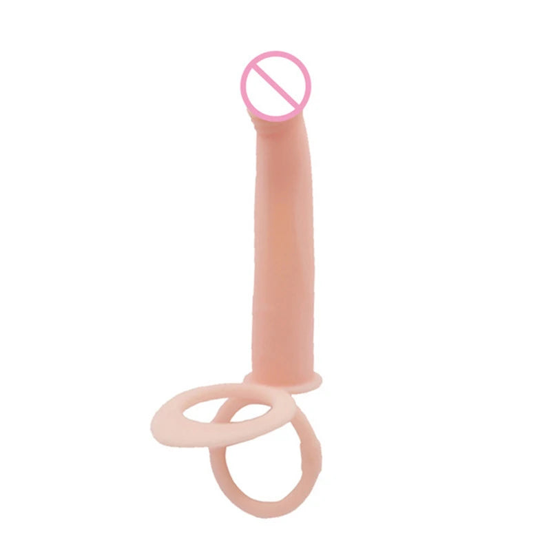 Double Penetration Anal Plug Dildo Vibrator 18+