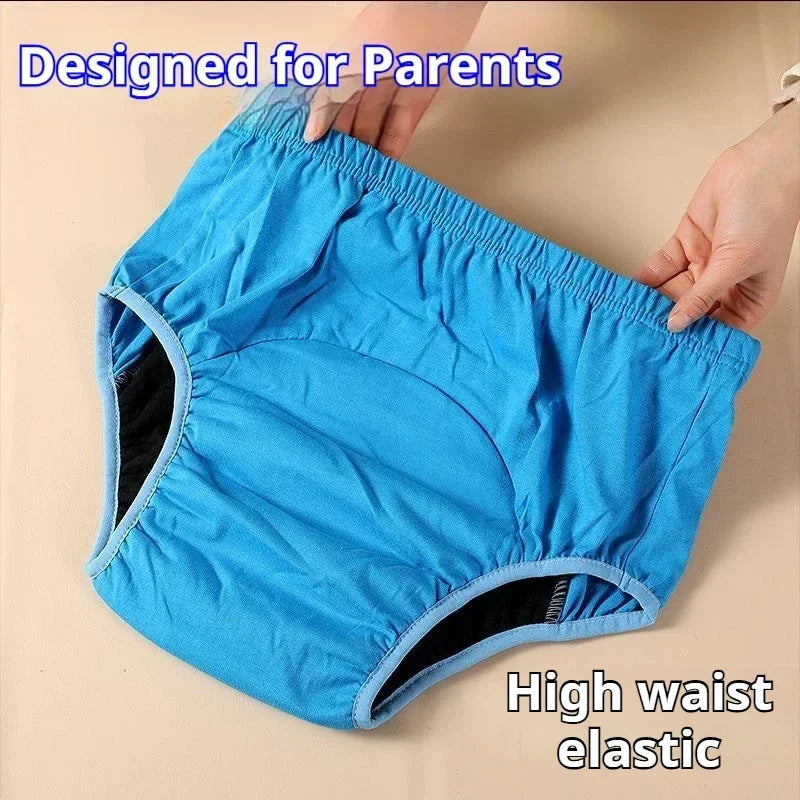 Elderly Leaking Panties Washable Women Elderly Adult Diaper Pants - Anti-Side Leakage During Menstruation & Pregnancy Panties