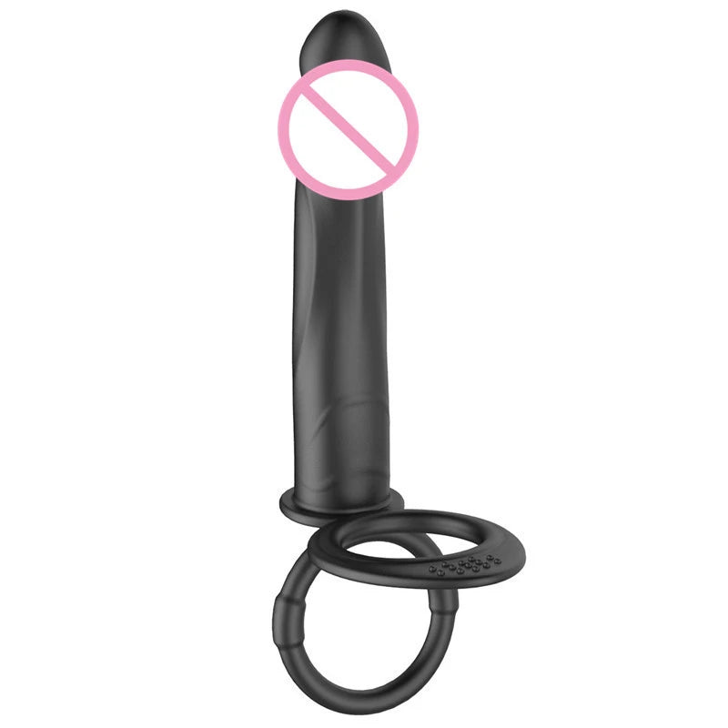 Double Penetration Anal Plug Dildo Vibrator 18+