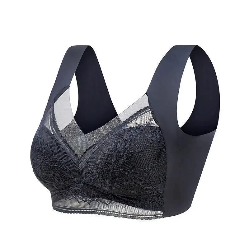 Women Large Bra Push Up Ice Silk upper Bralette
