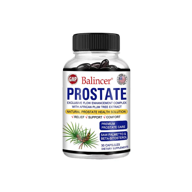 Saw Palmetto Sitosterol Capsules for Men's Prostate Health, Hair Growth, Men's Health, Urinary Tract Health, Frequent Urination
