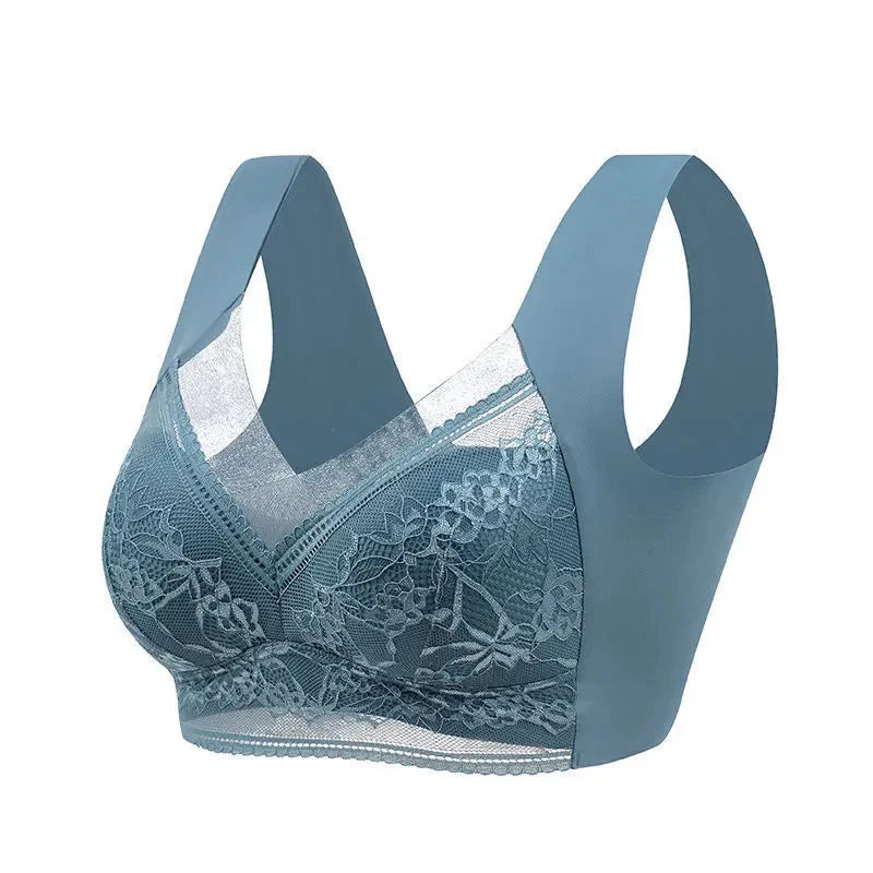 Women Large Bra Push Up Ice Silk upper Bralette