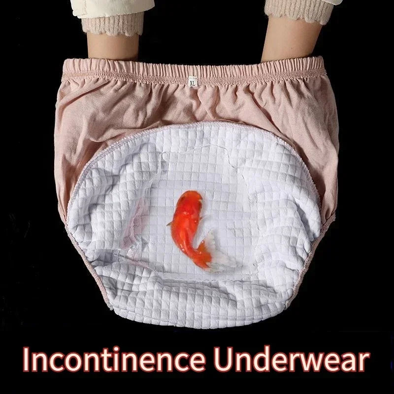 Elderly Leaking Panties Washable Women Elderly Adult Diaper Pants - Anti-Side Leakage During Menstruation & Pregnancy Panties