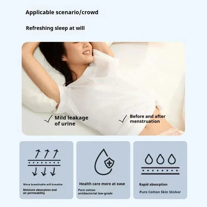 Elderly Leaking Panties Washable Women Elderly Adult Diaper Pants - Anti-Side Leakage During Menstruation & Pregnancy Panties