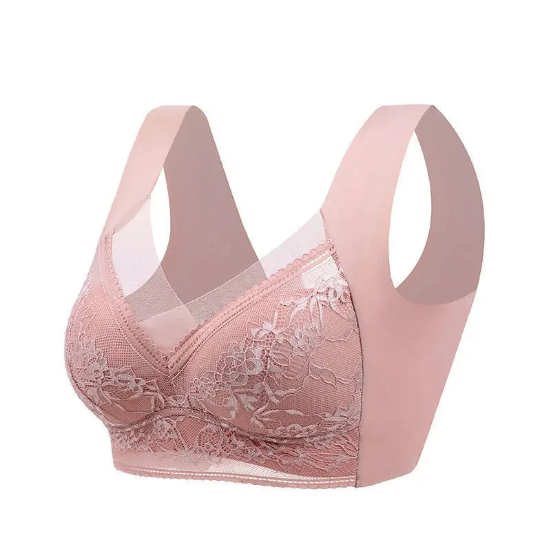 Women Large Bra Push Up Ice Silk upper Bralette