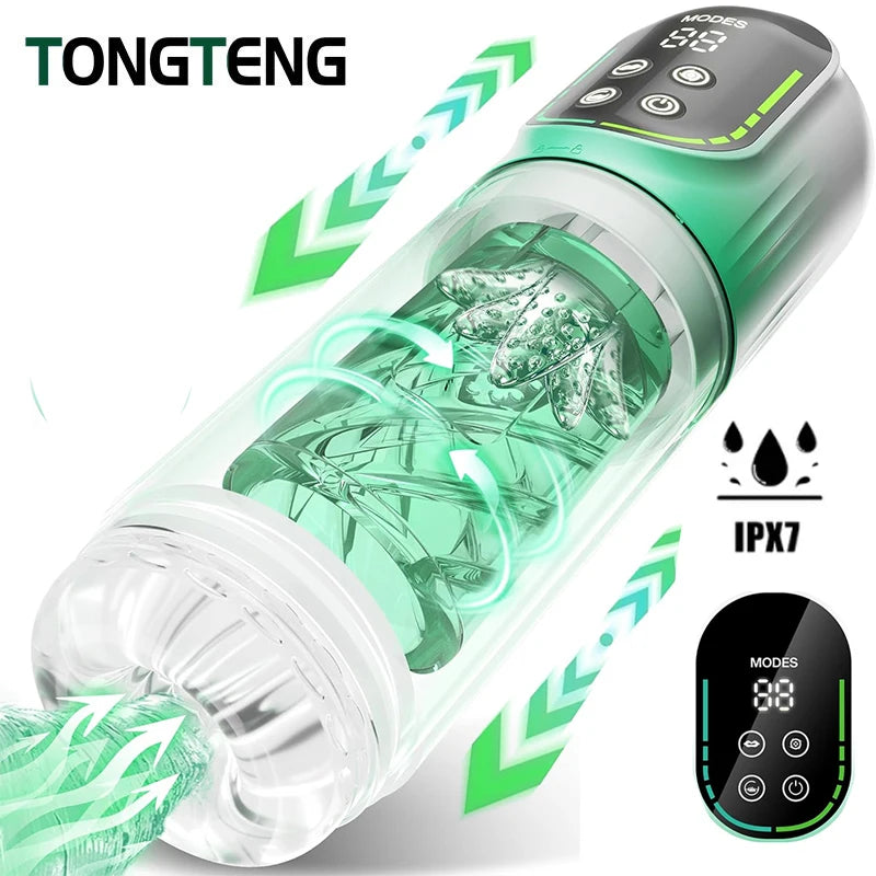 Telescopic Rotation Masturbator Cup for Vagina Masturbation