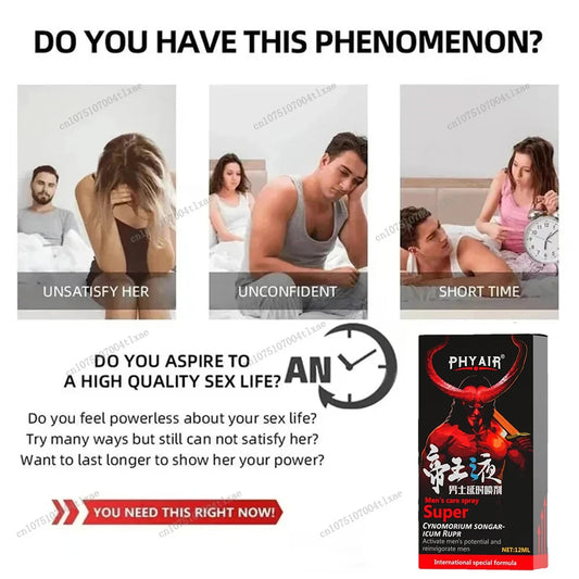 Men's delay spray