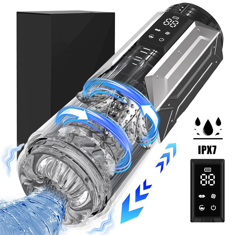 Telescopic Rotation Masturbator Cup for Vagina Masturbation