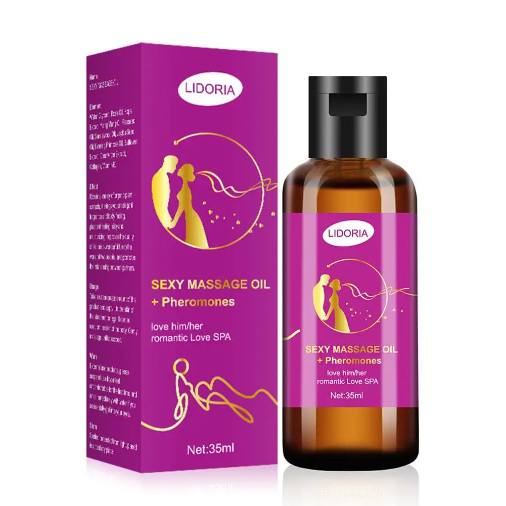 Passion Sensual Massage Oil for Couples Relaxation Purple Charm Oil