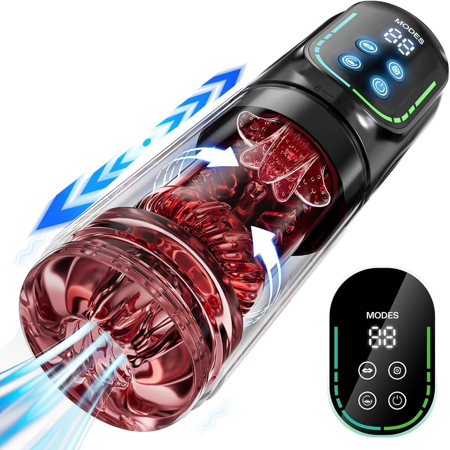 Telescopic Rotation Masturbator Cup for Vagina Masturbation