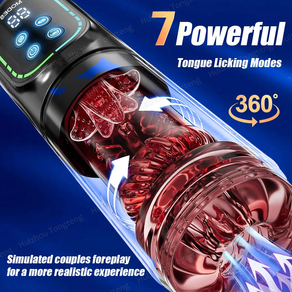 Telescopic Rotation Masturbator Cup for Vagina Masturbation