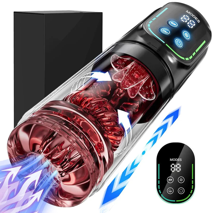 Telescopic Rotation Masturbator Cup for Vagina Masturbation
